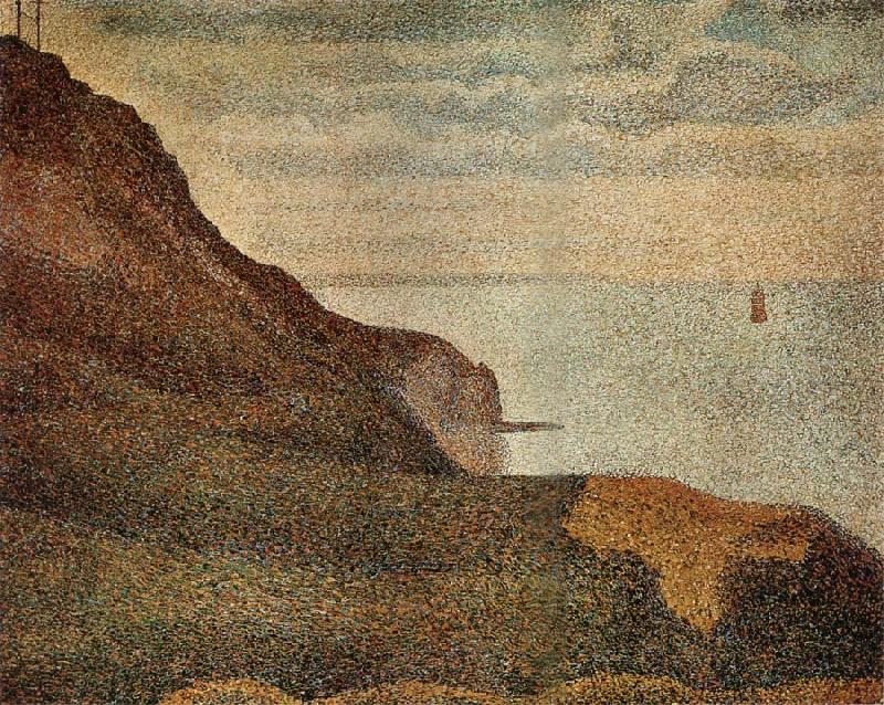 Georges Seurat The Landscape of Port en bessin Norge oil painting art